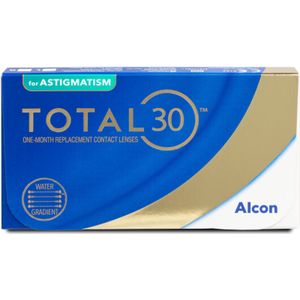 Alcon - TOTAL30 voor Astigmatisme - Maandlenzen - 6 Lenzen - Torisch Silicone Hydrogel