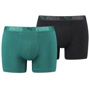 Puma SPORT COTTON BOXER 2P Varsity green combo