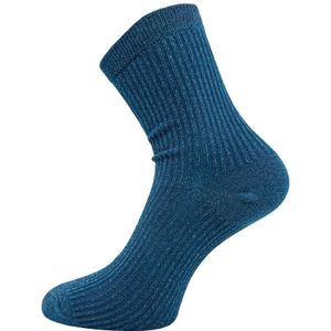 Hoge dames glittersokken – Cornflower blue – One-size