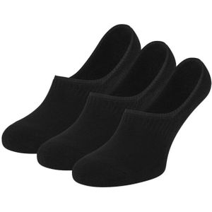 Teckel Invisible footies met badstof zool Black