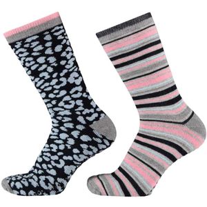 Antislip meisjes sokken met fashion print – Marine – 23-26