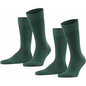 FALKE Happy heren sokken 2-pack Hunter green