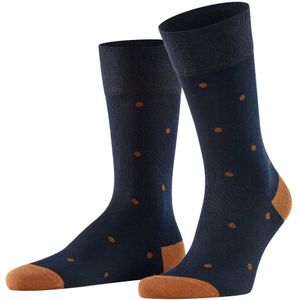 FALKE Heren sokken met stippen Dark Navy