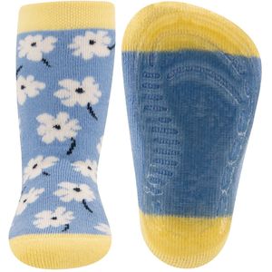 Ewers antislip sokken met bloemen design Light blue