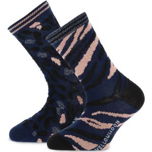 kindersokken met zebra en fantasie print – 31-34