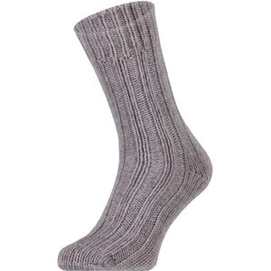 Boru Noorse Alpaca wollen sokken Light grey