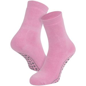 Basset Antislip sokken van katoen Light rose