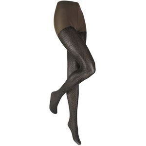 Fantasie panty craquele effect – Black antracite – S-M