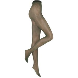 MarcMarcs Shiny 50 denier rib panty D. Green