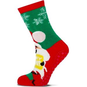 Santa Claus Kerstsokken met badstof en antislip 35-38