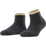 FALKE Cosy Plush knuffelzachte pluche zool wol alpaca huissokken dames grijs - Maat 35-38