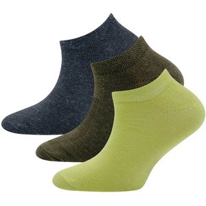 Sneakersokken 3-pack – Black antracite – 23-26