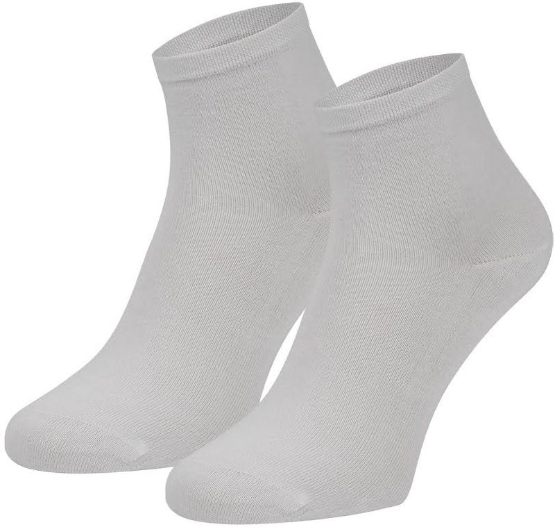 Boru Bamboe enkelsokken White