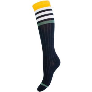 Kinderkniekousen met rib en brede strepen – 23-26