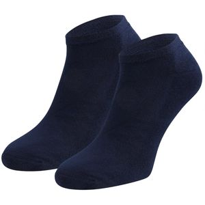 Boru - Sneakersokken - Bamboe - Zwart - Badstof Zool - 2 Paar