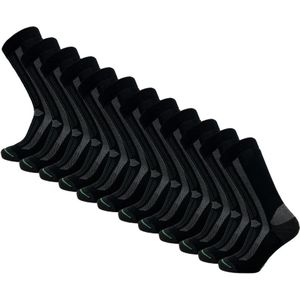 Werksokken van Tencel - 12 paar – Black – 35-38