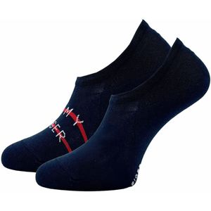 Heren footies met logo 2-pack – Navy – 43-46