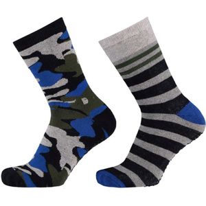 Antislip Jongenssokken – Army – 27-30