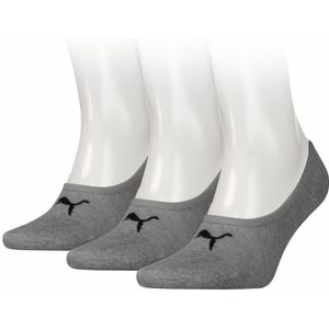 Unisex footies grijs 3 pack