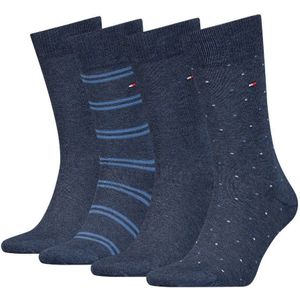 4-paar herensokken in giftbox – Jeans – 43-46