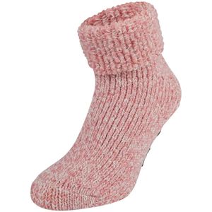 Teckel Wollen bedsokken met antislip Rose