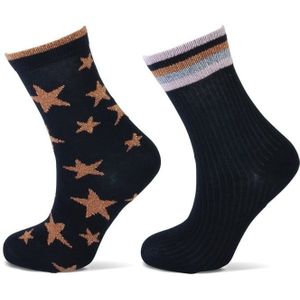 Kindersokken Ster en Streep met Lurex – 19-22
