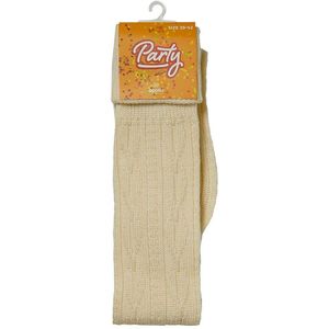 Tiroler Kousen - Oktoberfest - Unisex - Lange Witte Sokken Tot Over De Knie - 90% Polyacryl, 10% Polyester