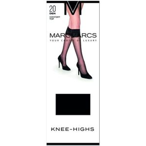 20 denier kniekous met comfortboord – Almost black – S-M