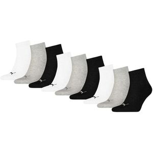 Halfhoge sokken van zacht katoen  9-paar – Grey white black – 35-38