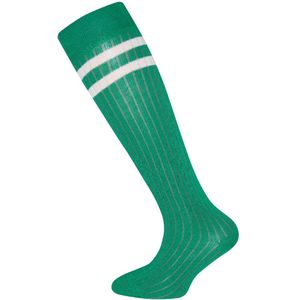 Ewers Kniekousen met rib motief 2 strepen – Green – 23-26