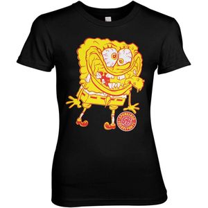Spongebob Squarepants Weird Girly Tee Damen T-Shirt Black-S
