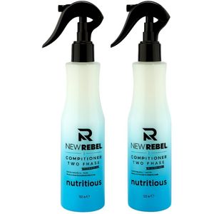 NEW REBEL PROFESSIONAL Two Phase Conditioner 2 Stuks – intensieve verzorging en glans voor sterk, gezond en soepel haar.