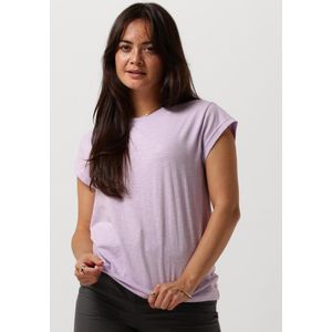 Minus Leti Tee Tops & T-shirts Dames - Shirt - Lila - Maat XL