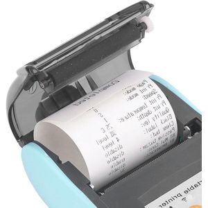 58 Mm Draagbare Thermische Labelprinter Ontvangstprinter Hippe Labelprinter (Met opbergtas)