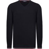 Jimmy Sanders - V Trui - Navy - 100% Katoen - Heren