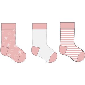 Baby sokjes - maat 21/23 - 12 paar - 4 kleuren - BABY Sketchstar chaussettes