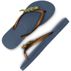 Uzurii Green Crocodile Switch - Marineblauw