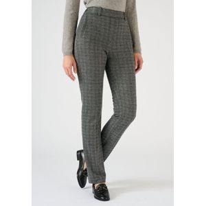 Damart - Broek pull-on van gemerceriseerd jacquard breisel - Dames - Grijs - 52