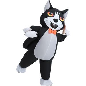 Opblaasbaar kostuum volwassenen | Kattenkostuum | Full-body opblaasbaar kattenkostuum | Halloween kostuum voor dames en heren