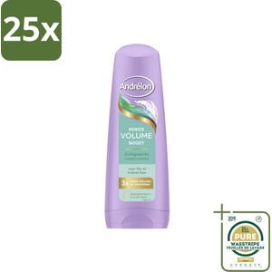 25 x Andrélon – Conditioner – Volume Boost – 200 ml - Grootverpakking - Fijn Haar - Futloos Haar - Volume Boost - Kokos Conditioner - Aloë Vera