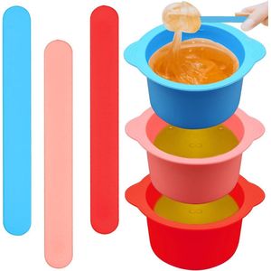 Siliconen wasverwarmer voering - 3 stuks wasstaafjes - Herbruikbaar en niet-klevend