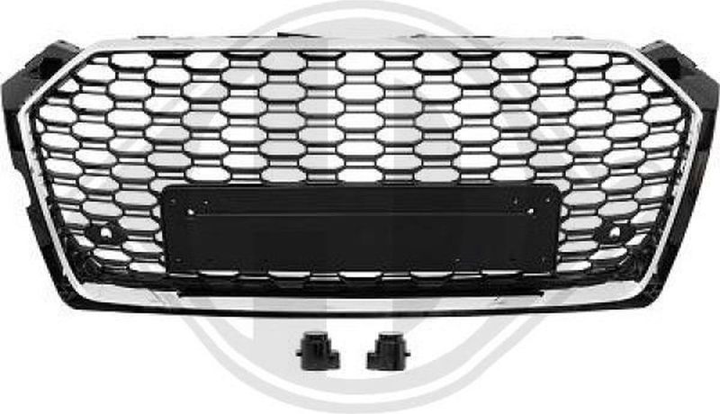 Audi - Radiateurgrille - Chroom/zwart - Glanzend - Voorzijde