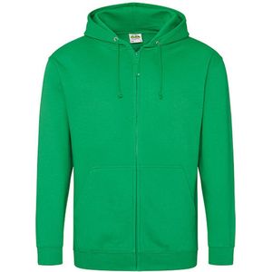 Vegan Hoodie met ritssluiting en capuchon Kelly Groen - XL