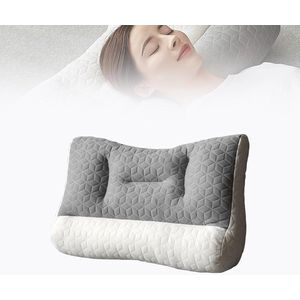 kussen, nekkussen, proeasekussen voor slaapapneu, orthopedisch diep slaapkussen, cervicaal kussen voor nekpijnverlichting, ergonomisch kussen voor nek en schouder, wit
