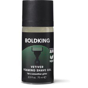 Boldking Scheerschuim Vetiver- Schuimende Scheergel - Scheerschuim Mannen zonder Siliconen of Parabenen - 75 ml