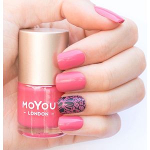 MoYou London - Nagellak om te Stempelen en Basis Lak Bubblegum 9ml