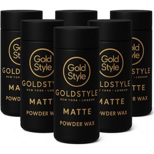 Gold style Powder Wax 6 stuks - Gold style - Haar, Haarstyling, Haarwax, Poeder Wax, Powder, Styling, Wax - 120.gr