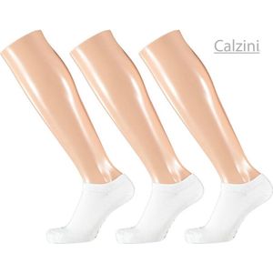 Bamboe Sneakersokken 3 paar - wit - Calzini - 35/38