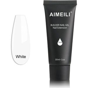 Witte Builder Gel voor Nagelverlenging en Versterking - UV/LED Nagellak 30ml