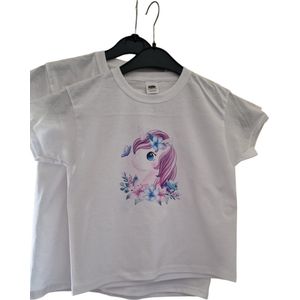 T-shirt - Unicorn [lief]-[104]-[3-4 jaar]-[kids]-[kindershirt]-[kinderkleding]-[Eenhoorn]-[schattig]